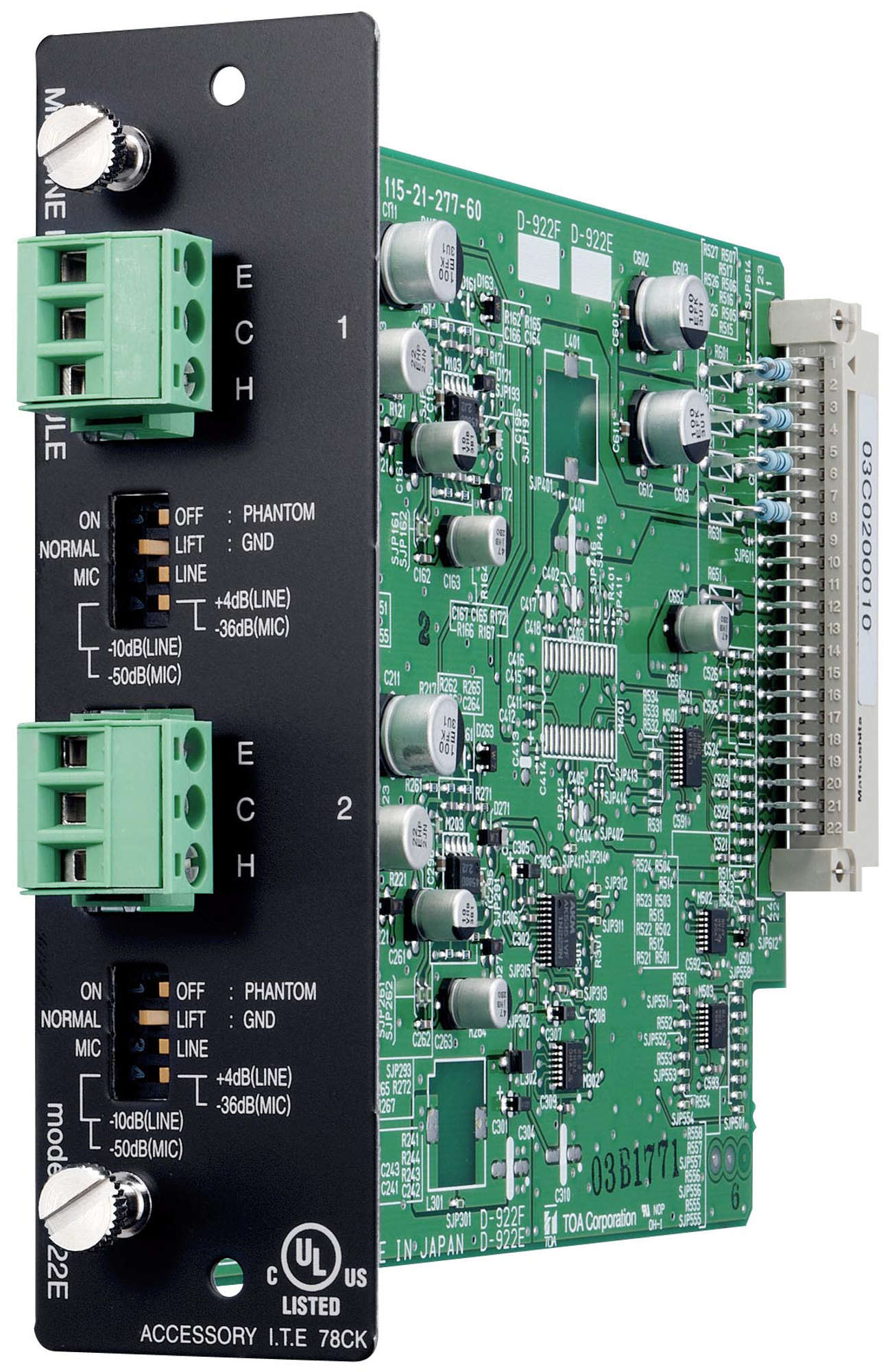 Mic/Line Input Module (20 bits monaural type)