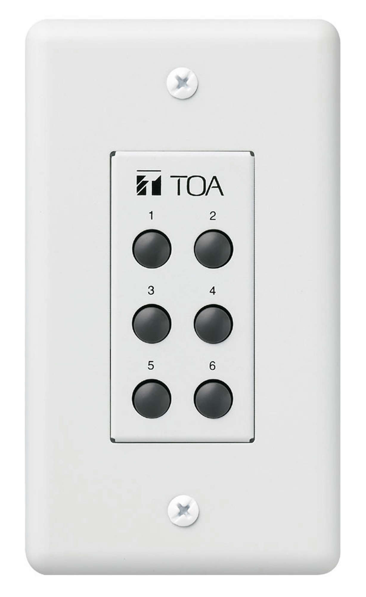 Remote panel with 6 buttons